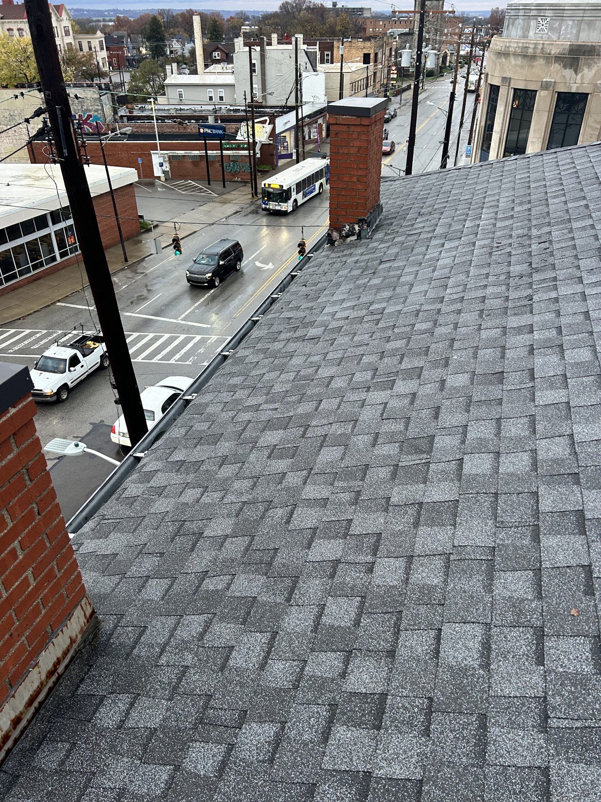Fixing a hidden roof hatch in Cincinnati, Ohio.